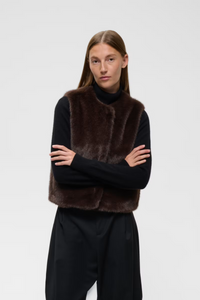 Zabelle Vest - Chocolate Brown
