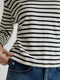 Annie Tee - Powder/Pacific Navy