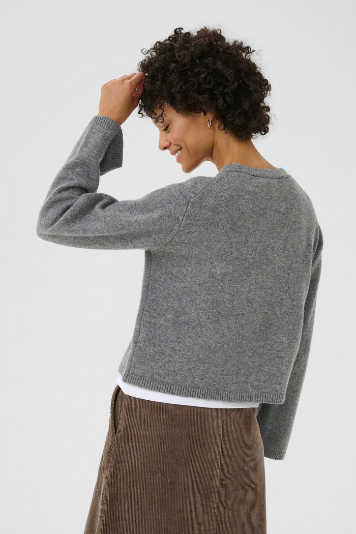 Sveva Cardigan - Medium Grey Melange