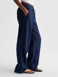 Adria Cinched Low Rise Wide Leg - Napa