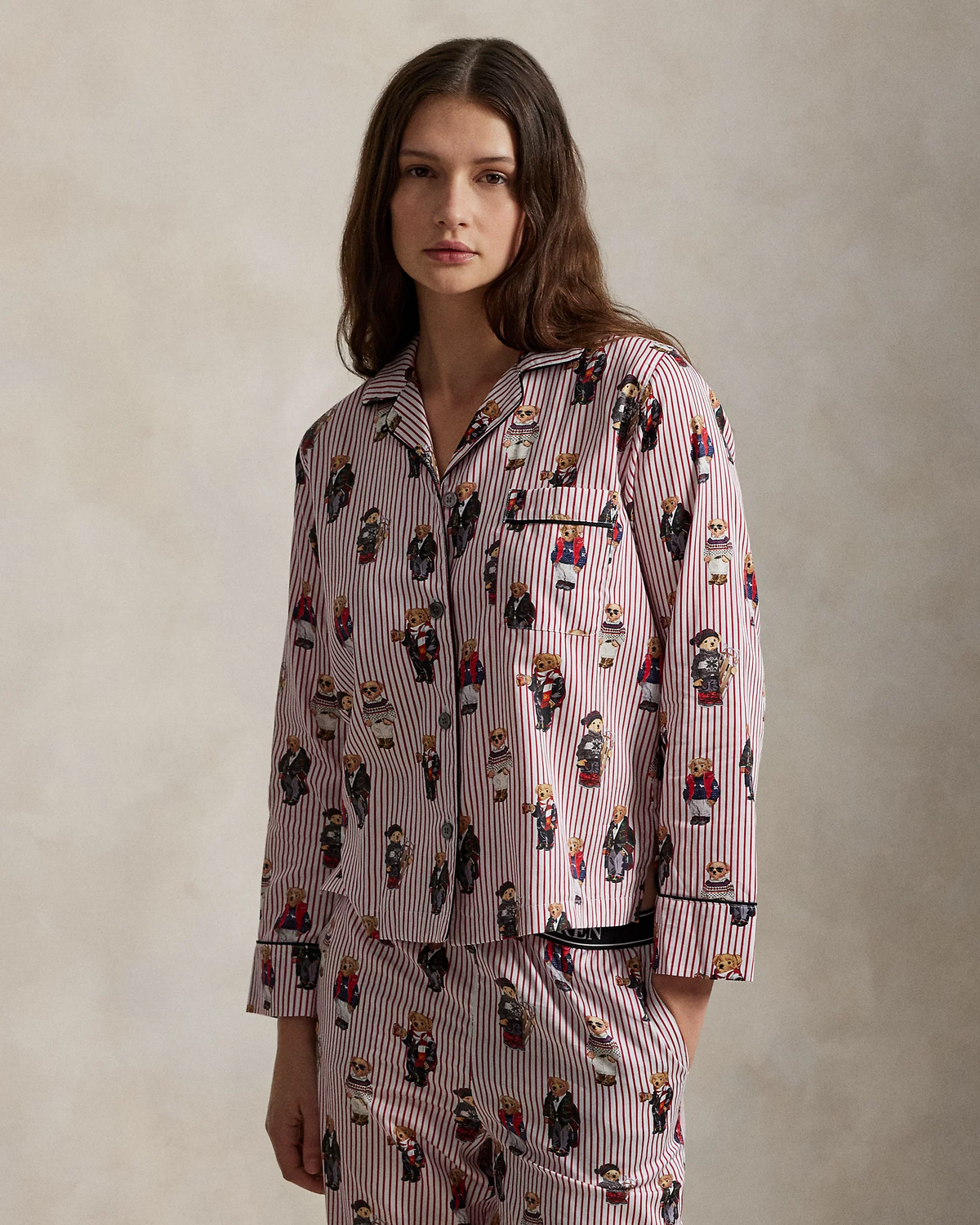 Madison PJ Set - Bear Red