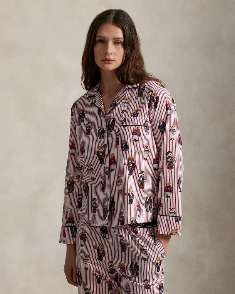 Madison PJ Set - Bear Red