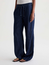 Adria Cinched Low Rise Wide Leg - Napa