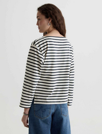 Annie Tee - Powder/Pacific Navy
