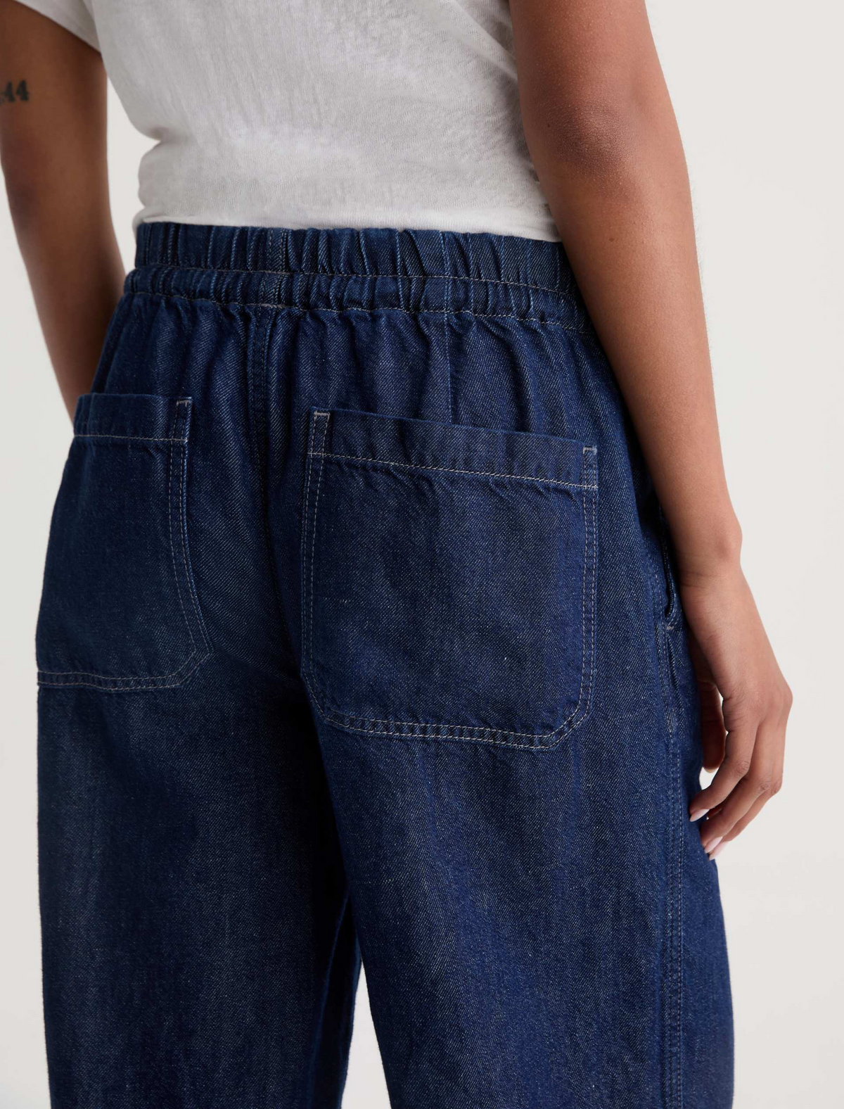 Adria Cinched Low Rise Wide Leg - Napa