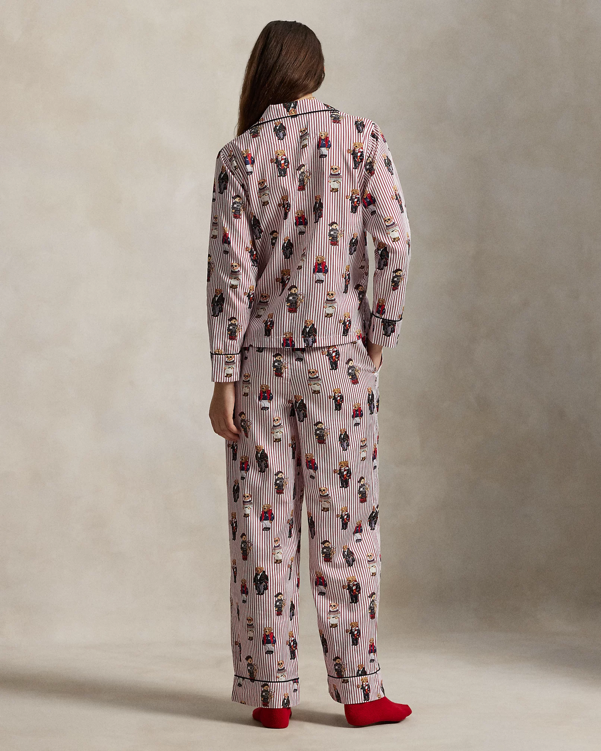 Madison PJ Set - Bear Red