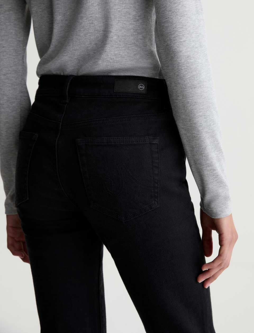 Sandra Low Rise Straight - Super Black