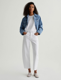 Hattie Barrel Crop - Gallery White