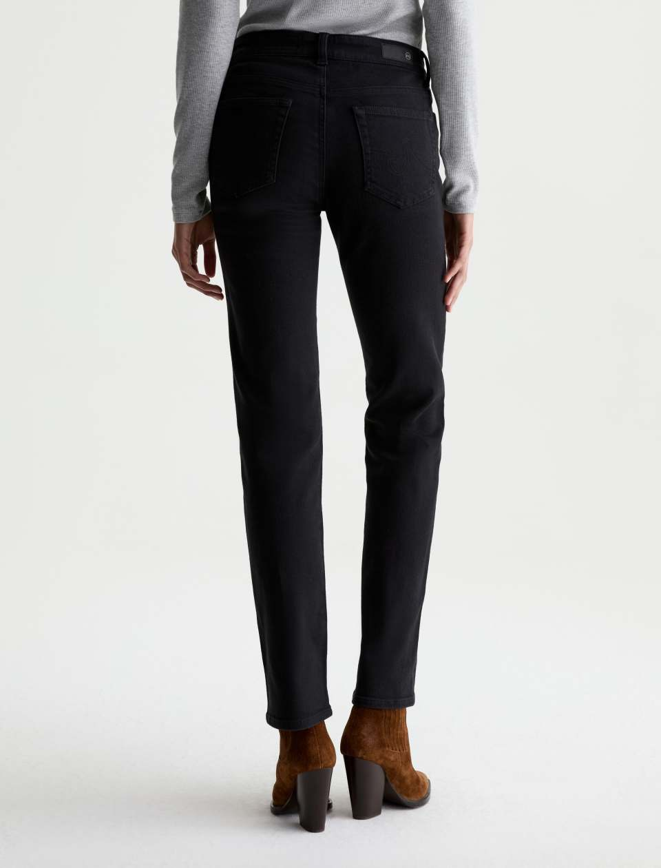 Sandra Low Rise Straight - Super Black