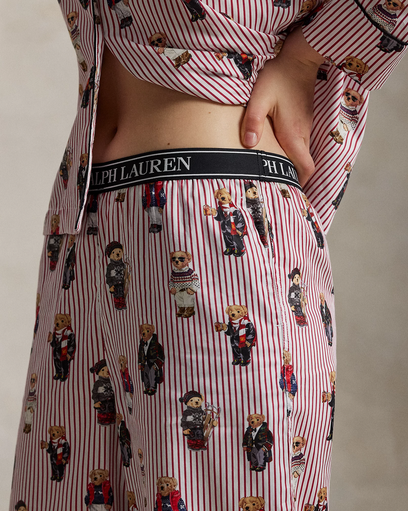 Madison PJ Set - Bear Red