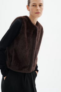 Zabelle Vest - Chocolate Brown