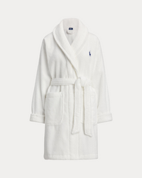 Printed Back Robe Bear - Denim Bear