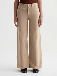 Saige Wide Leg Corduroy - Studio Tan