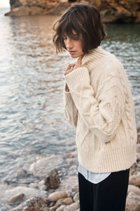 Channa Pullover - Whitecap Melange