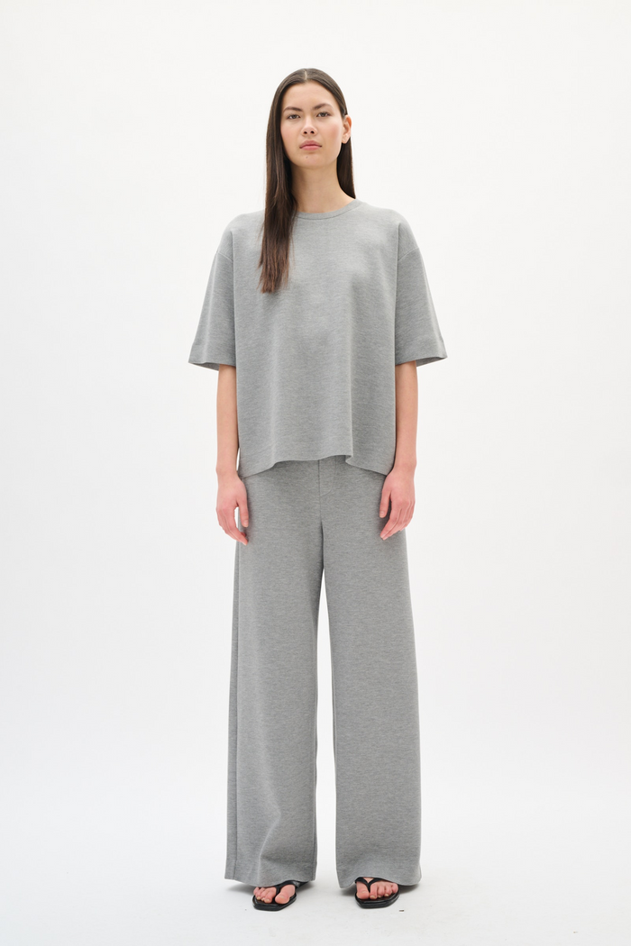 Gincette Melange Pants - Medium Grey Melange