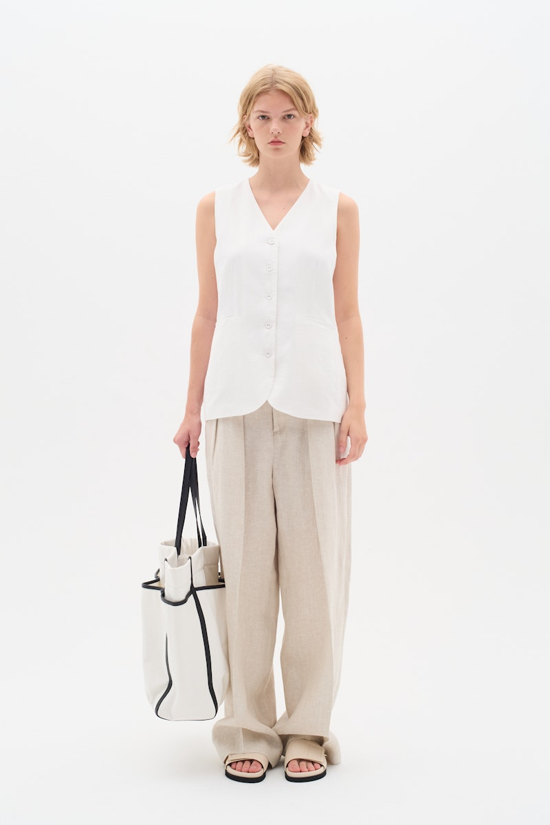 Farida Waistcoat - Pure White