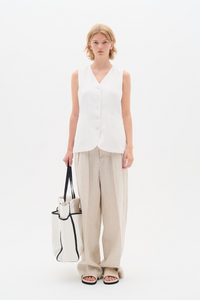 Farida Waistcoat - Pure White