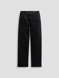 Brinley Mid Rise Straight - Super Black