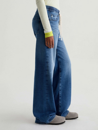 Adria Cinched Low Rise Wide Leg - Copenhagen