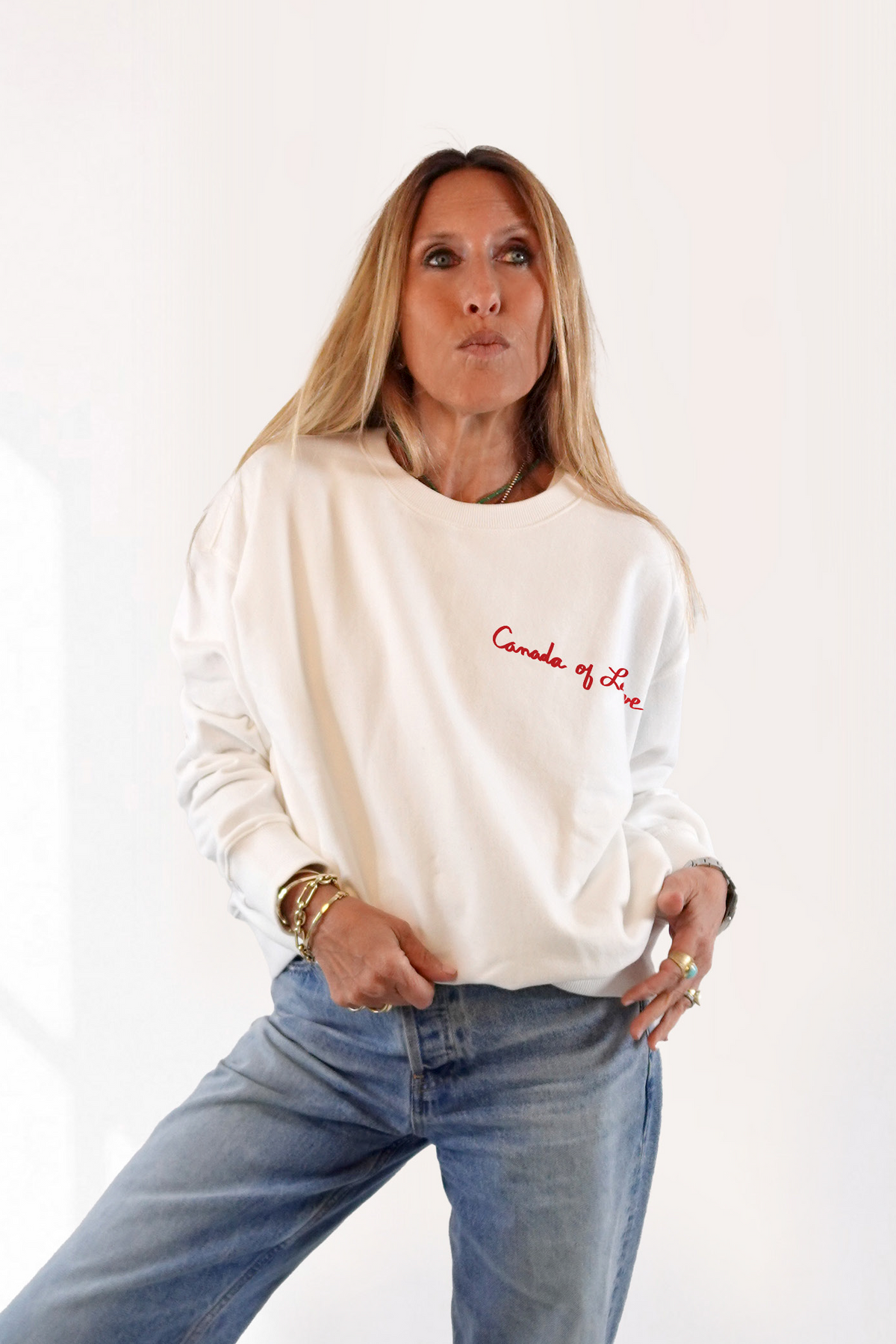 Canada Of Love Sweatshirt - White