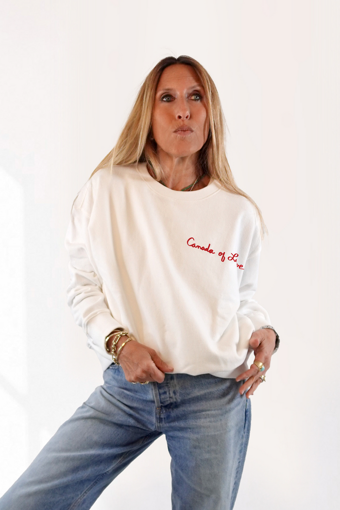 Canada Of Love Sweatshirt - White