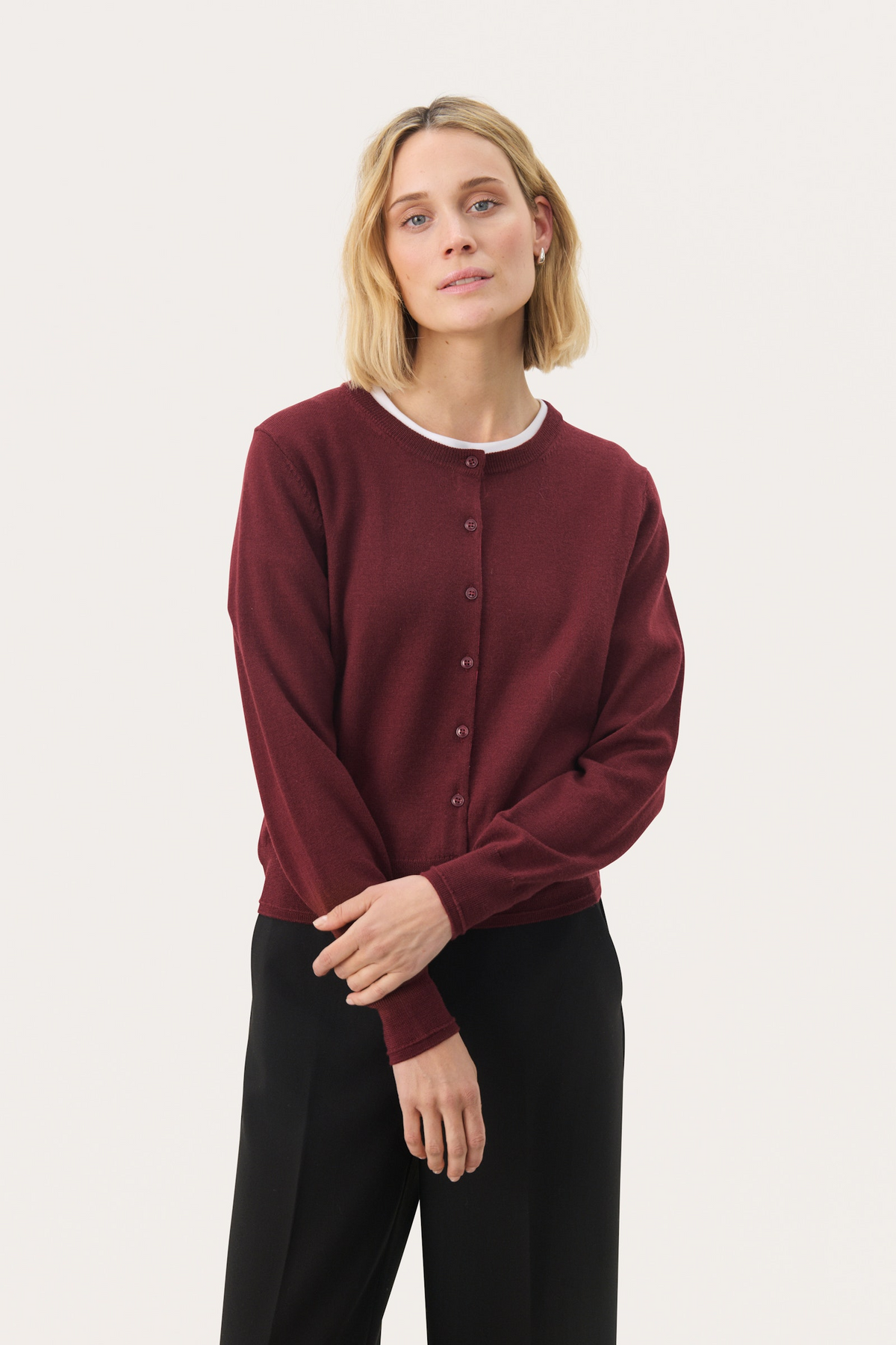 Noelani Cardigan - Tawny Port