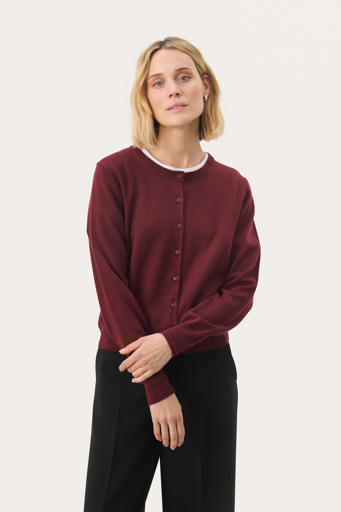 Noelani Cardigan - Tawny Port