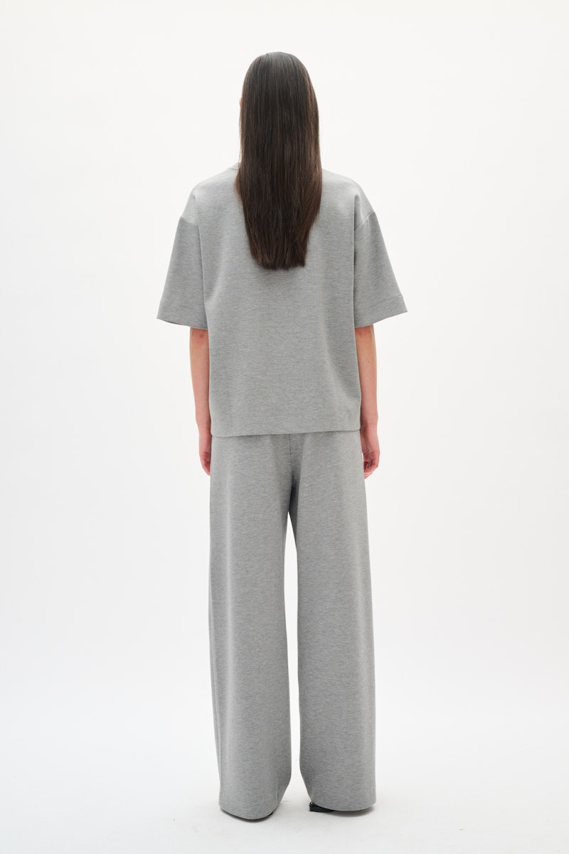 Gincette Melange Pants - Medium Grey Melange