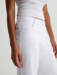 Saige Wide Leg Crop - Gallery White