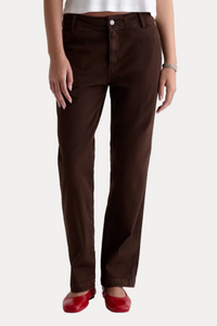 Brinley Mid Rise Straight - Sulfur Wood Brown