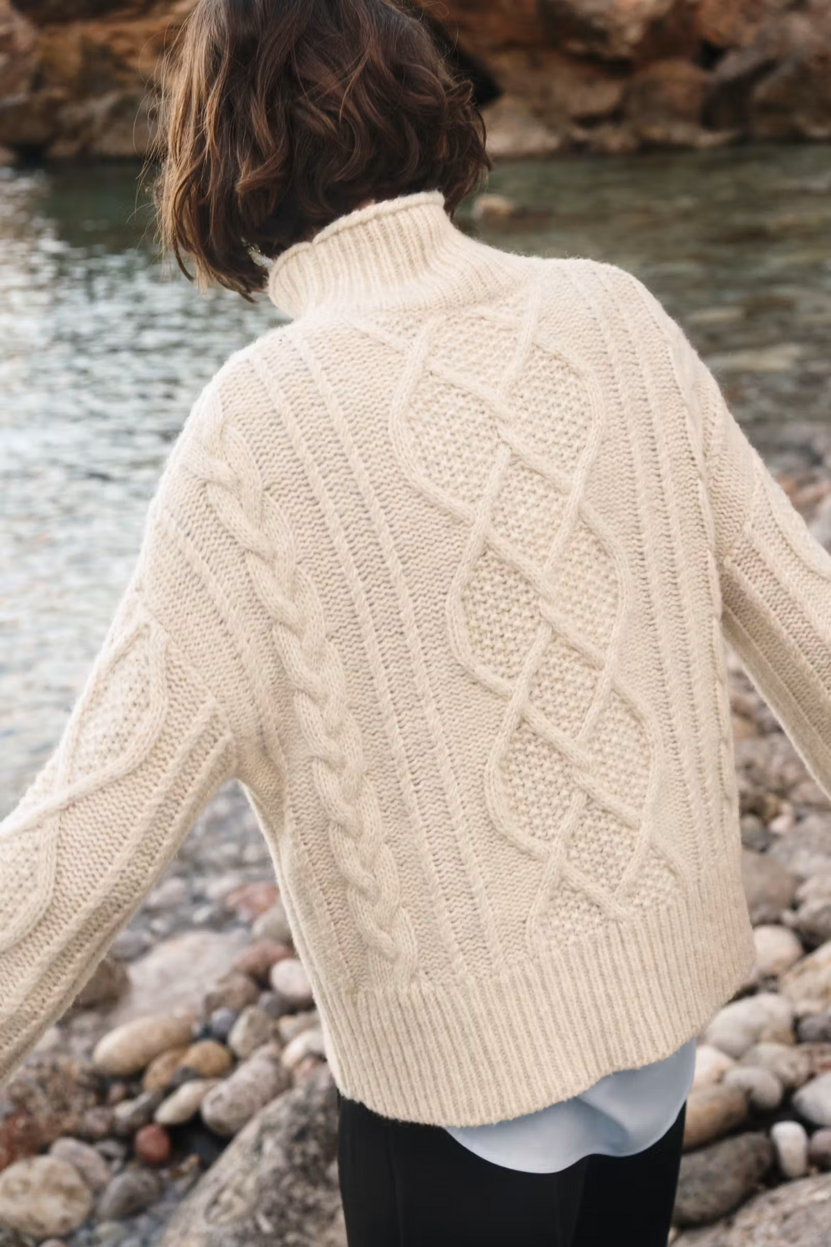 Channa Pullover - Whitecap Melange