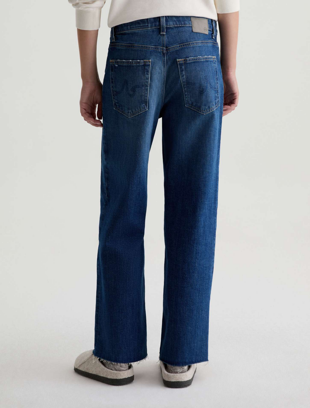 Saige Wide Leg Crop - Watermist