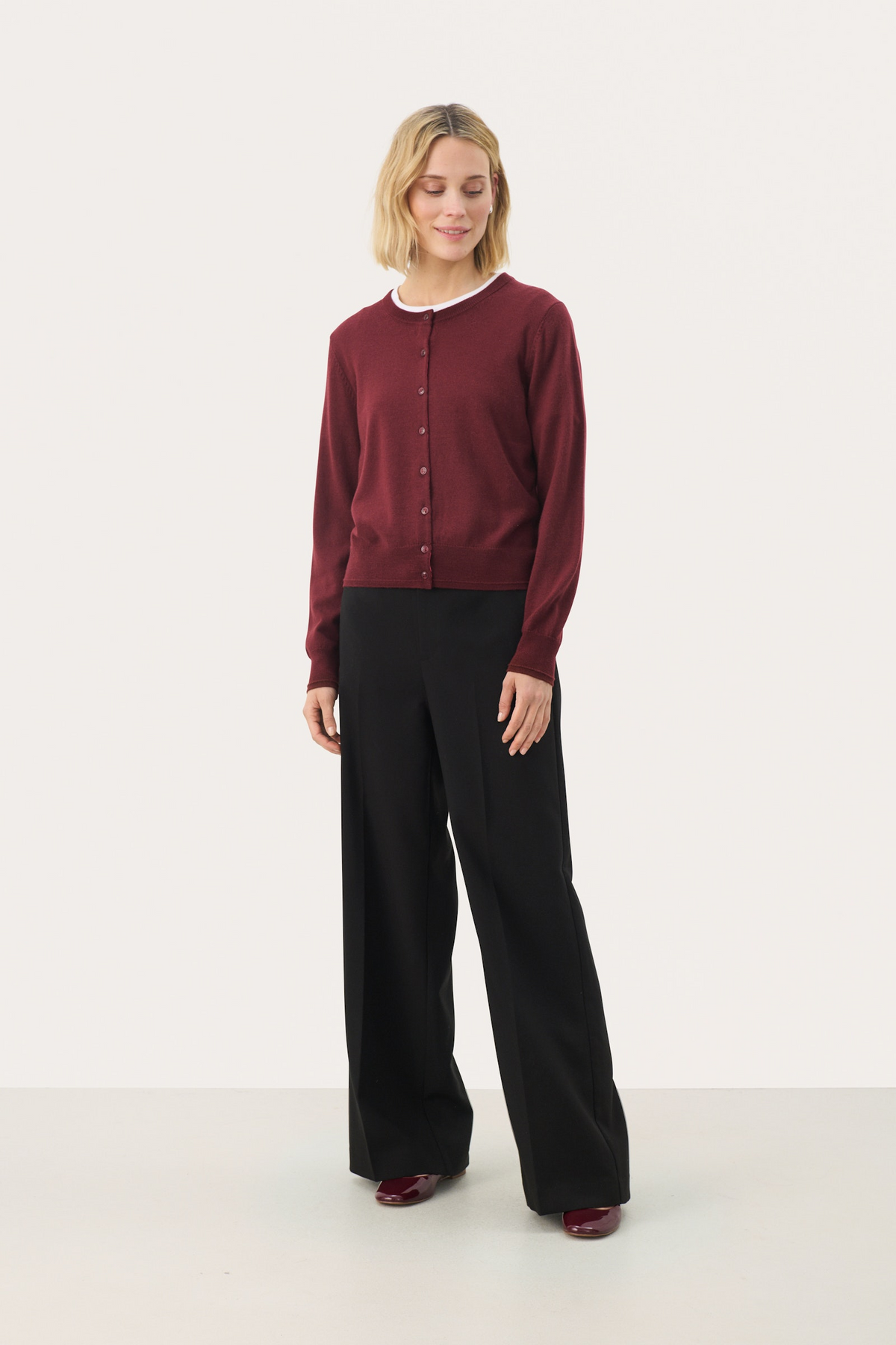 Noelani Cardigan - Tawny Port