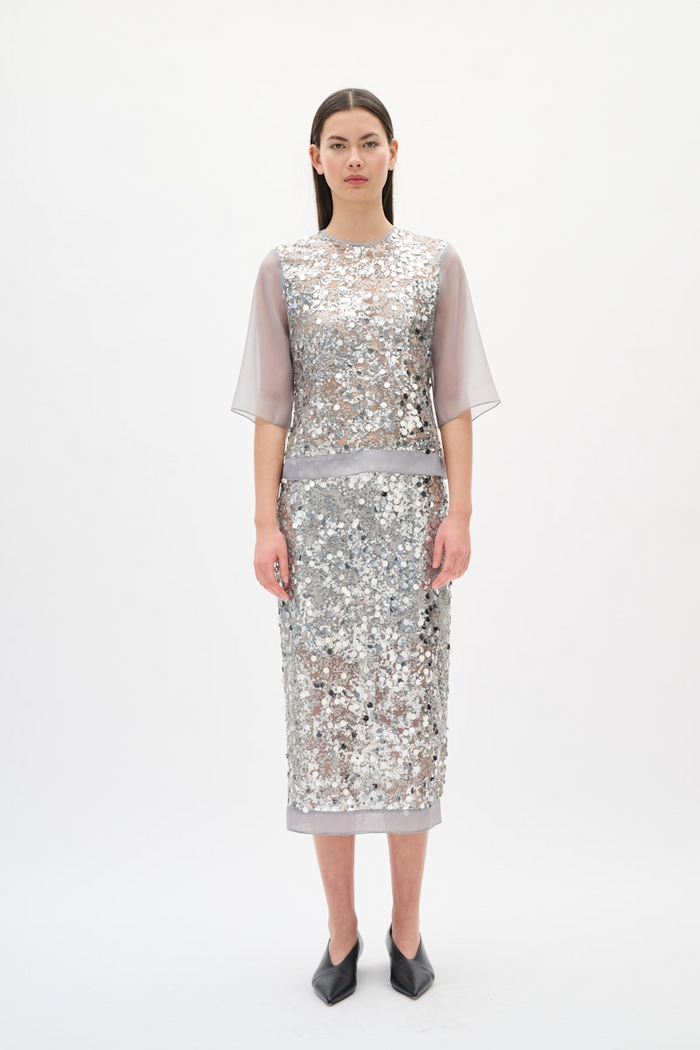 Davina Skirt - Silver