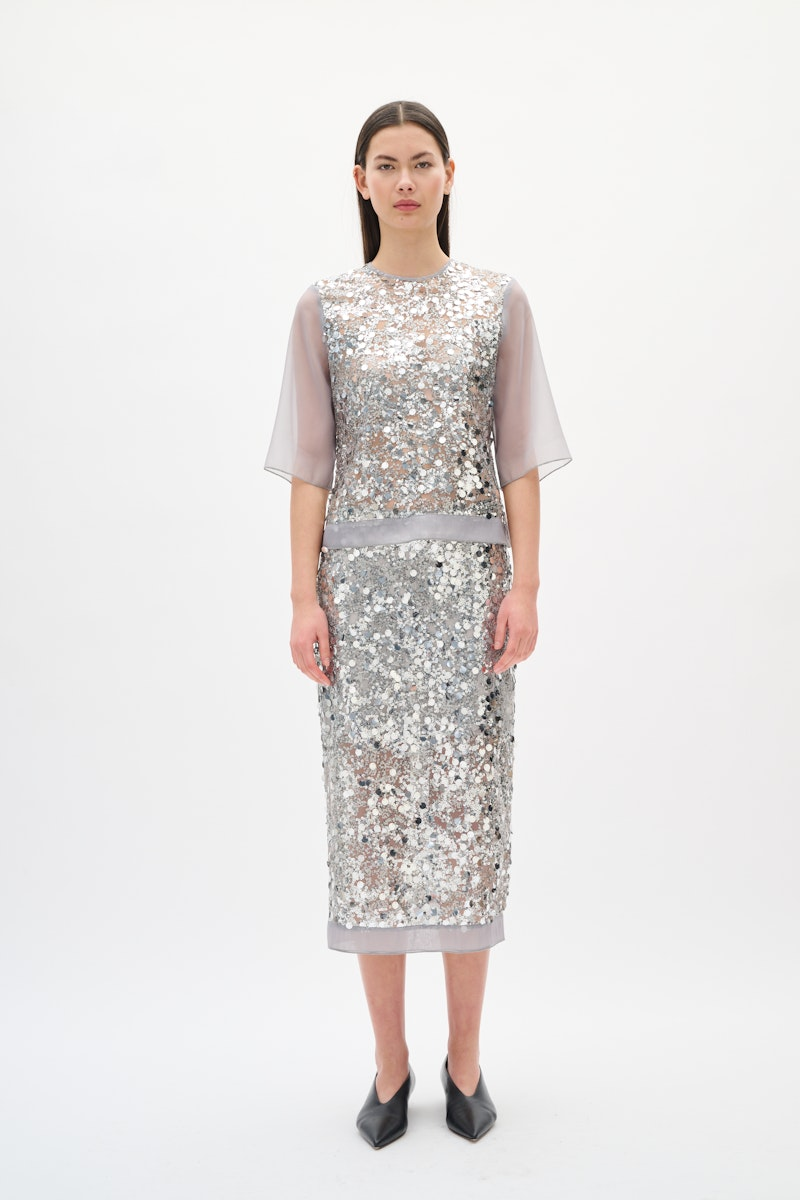 Davina Skirt - Silver