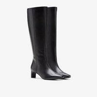 Edina Tall - Black Leather