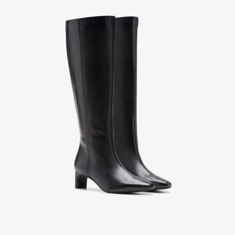Edina Tall - Black Leather