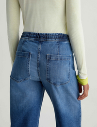 Adria Cinched Low Rise Wide Leg - Copenhagen