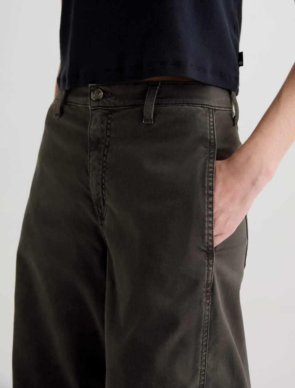 Fiona High Rise Barrel - Sulfur Misty Grey