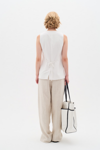 Farida Waistcoat - Pure White