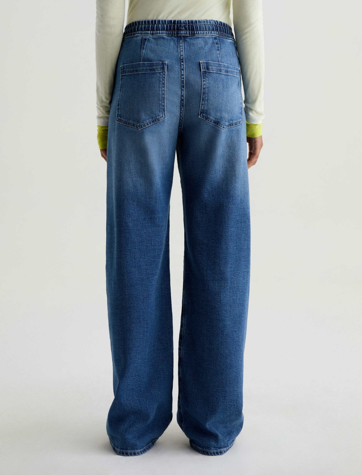 Adria Cinched Low Rise Wide Leg - Copenhagen