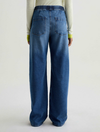 Adria Cinched Low Rise Wide Leg - Copenhagen