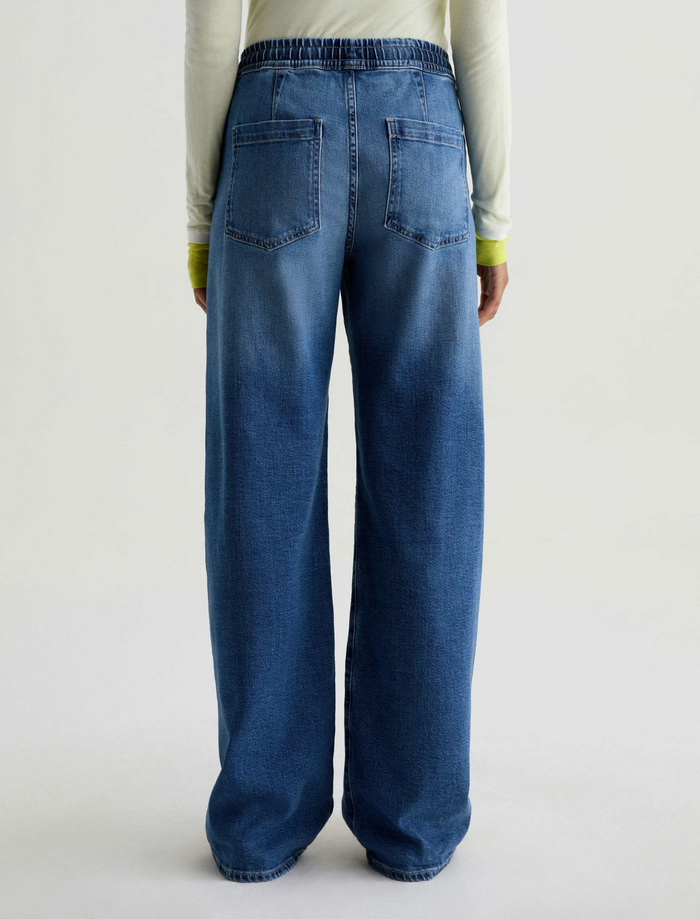 Adria Cinched Low Rise Wide Leg - Copenhagen