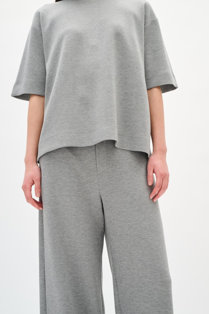 Gincette Melange Pants - Medium Grey Melange