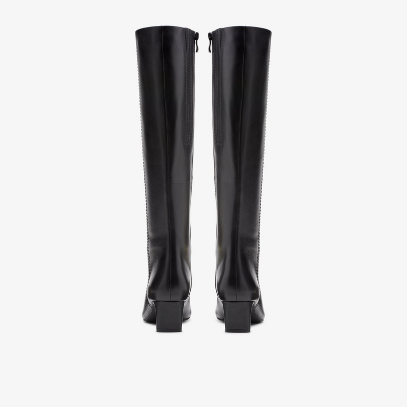 Edina Tall - Black Leather