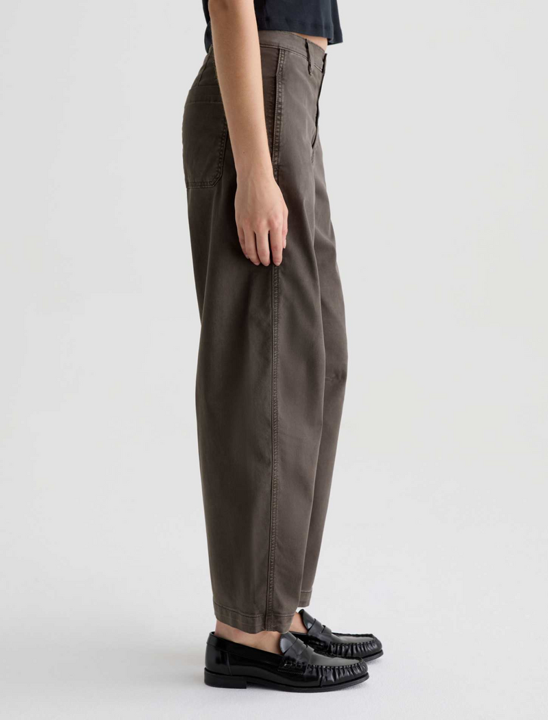 Fiona High Rise Barrel - Sulfur Misty Grey