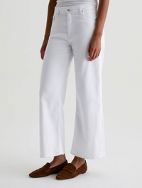 Saige Wide Leg Crop - Gallery White