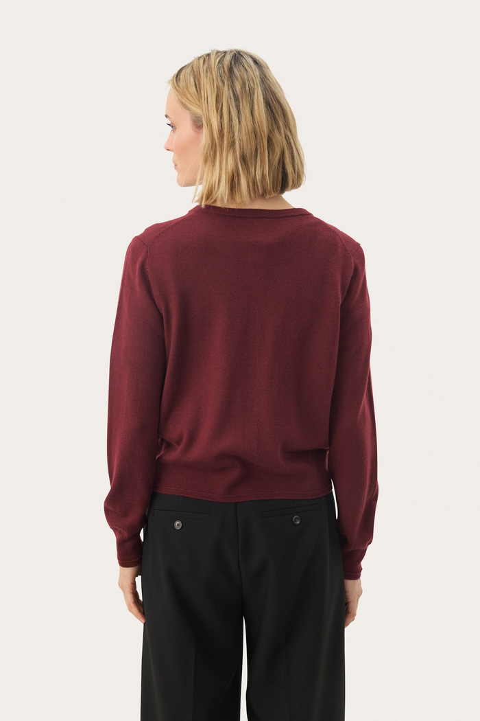 Noelani Cardigan - Tawny Port