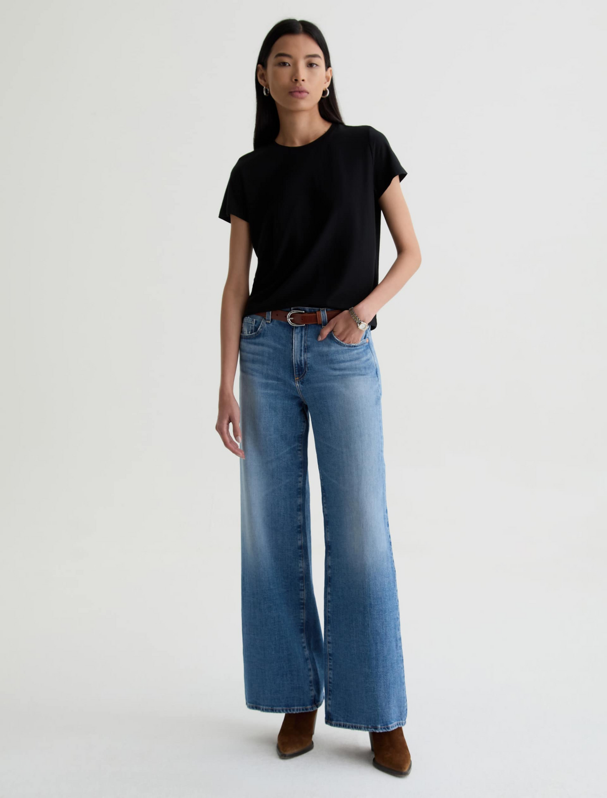 Saige Wide Leg Crop - American West