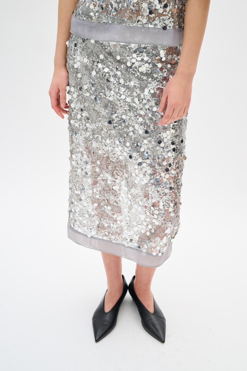 Davina Skirt - Silver